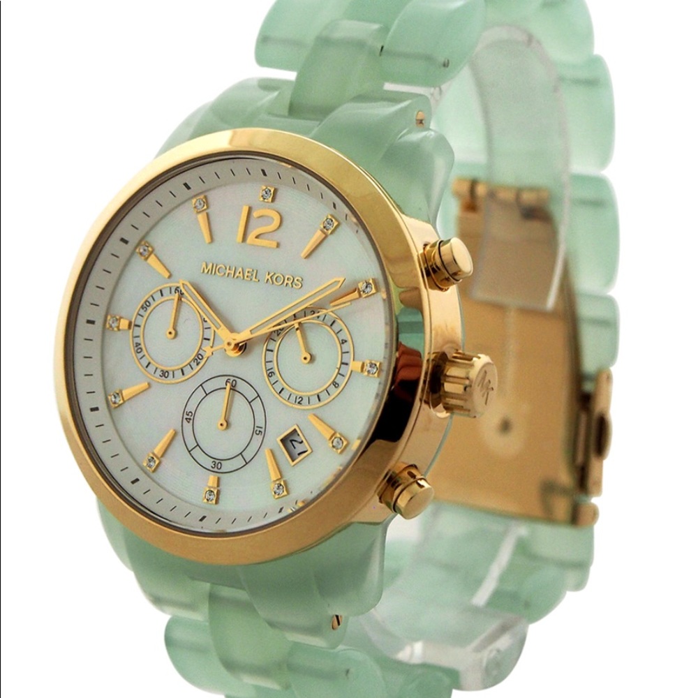 Michael Kors Audrina Mint Chronograph Watch